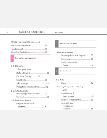 toyota porte 2018-2019 owners manual in english